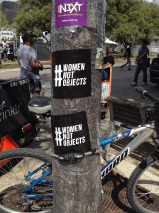 Everything SXSW - lamp posts protected from extreme flyering, pedicabs, sunshine and a lounge