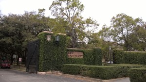 Photo of campus gate